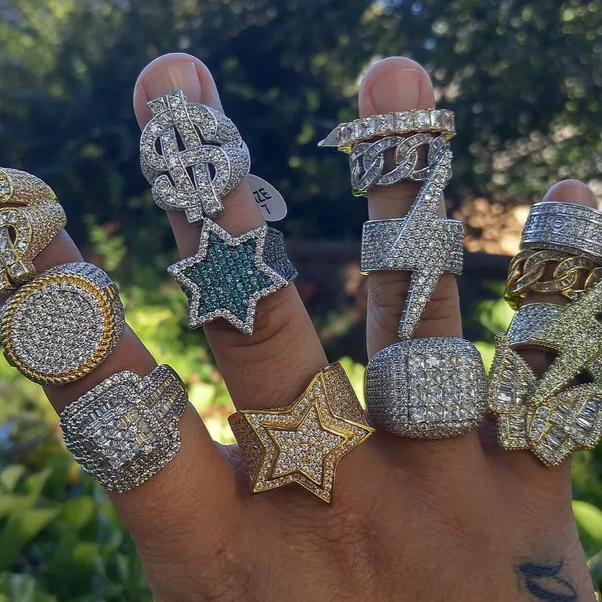 Unique Male Rapper Rings MEN'S RINGS – CUSTOM HIP HOP BLING