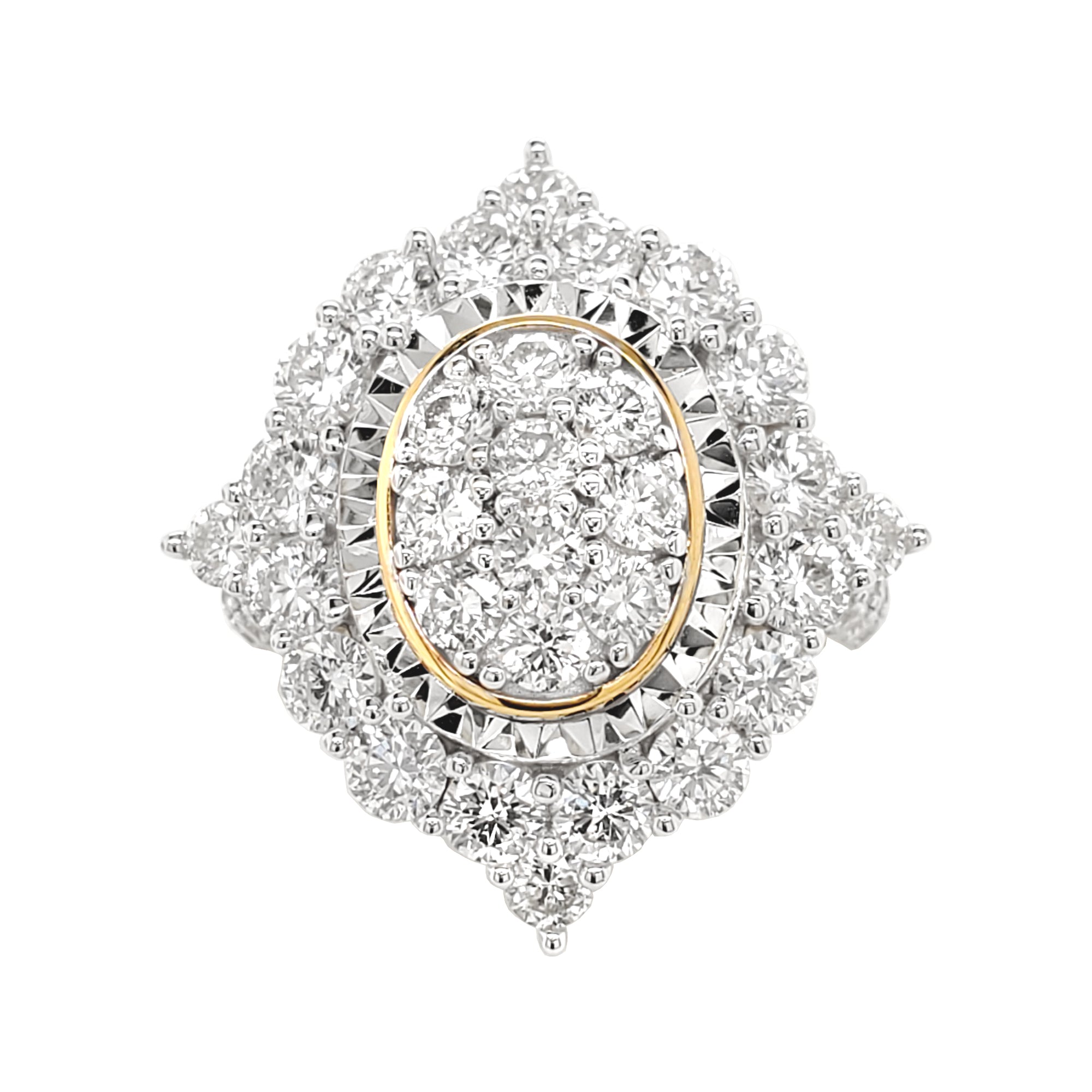 3 1/2CTW Iced Out Hip Hop Ring with F/VVS Real Moissanite in Sterling ...